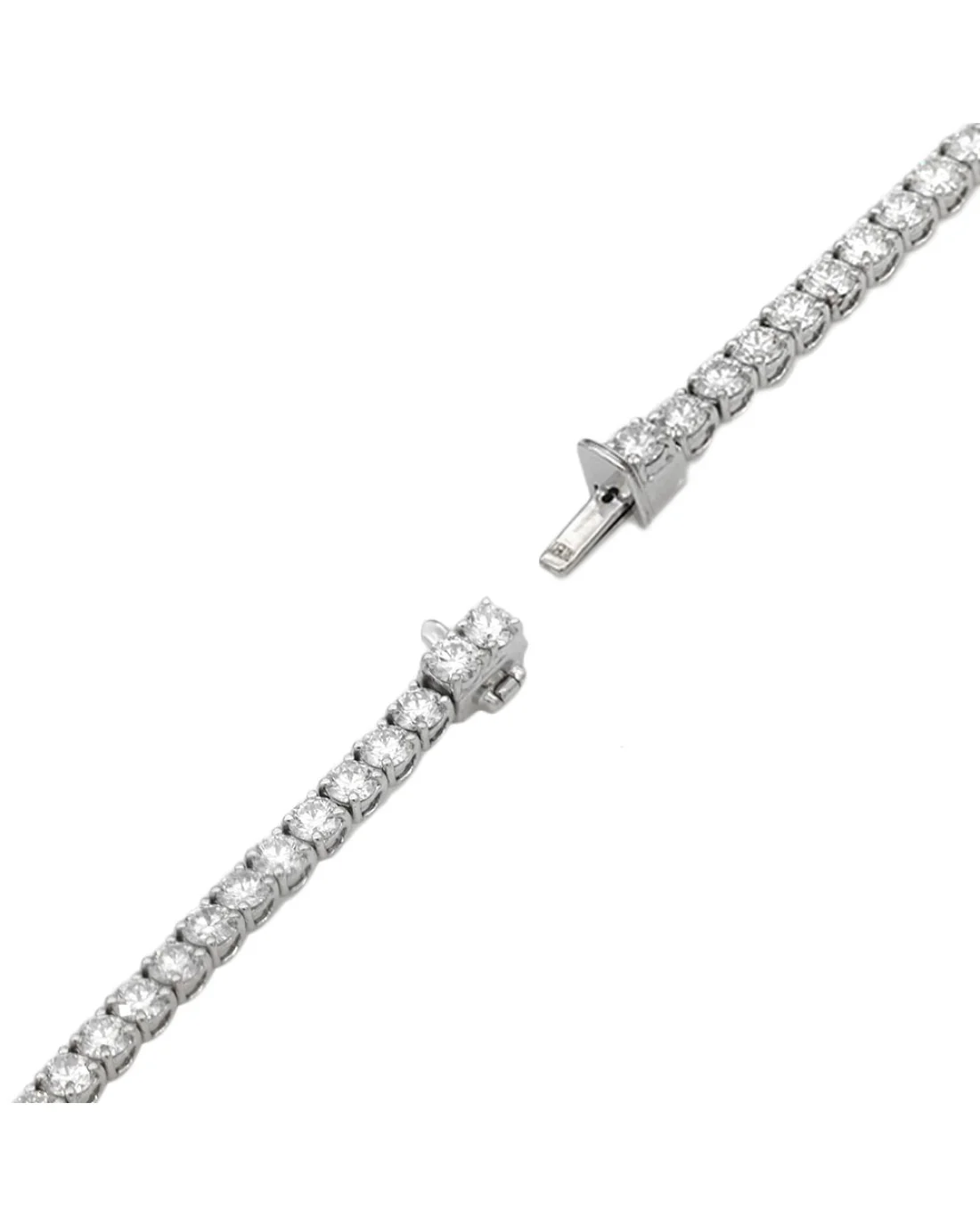 Diamond Inline Bracelet in White Gold - Image 2