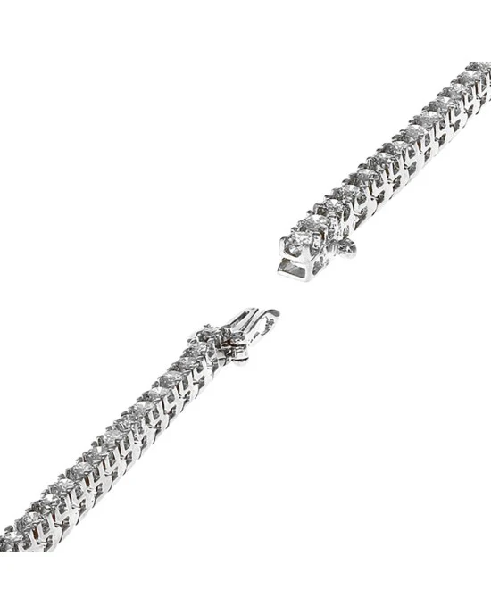 Diamond Inline Bracelet in White Gold - Image 2