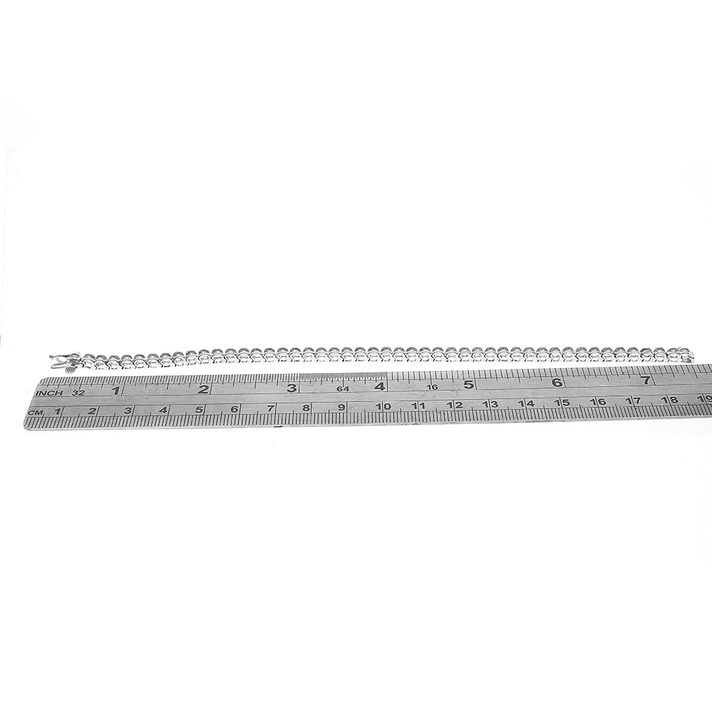 Diamond Inline Bracelet in White Gold - Image 3