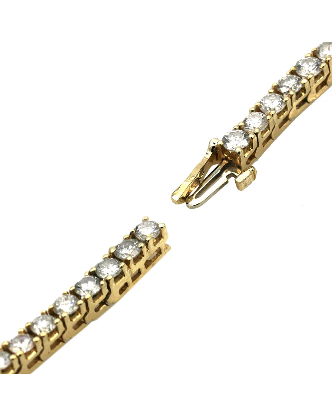 Diamond Inline Bracelet in Yellow Gold - Image 2