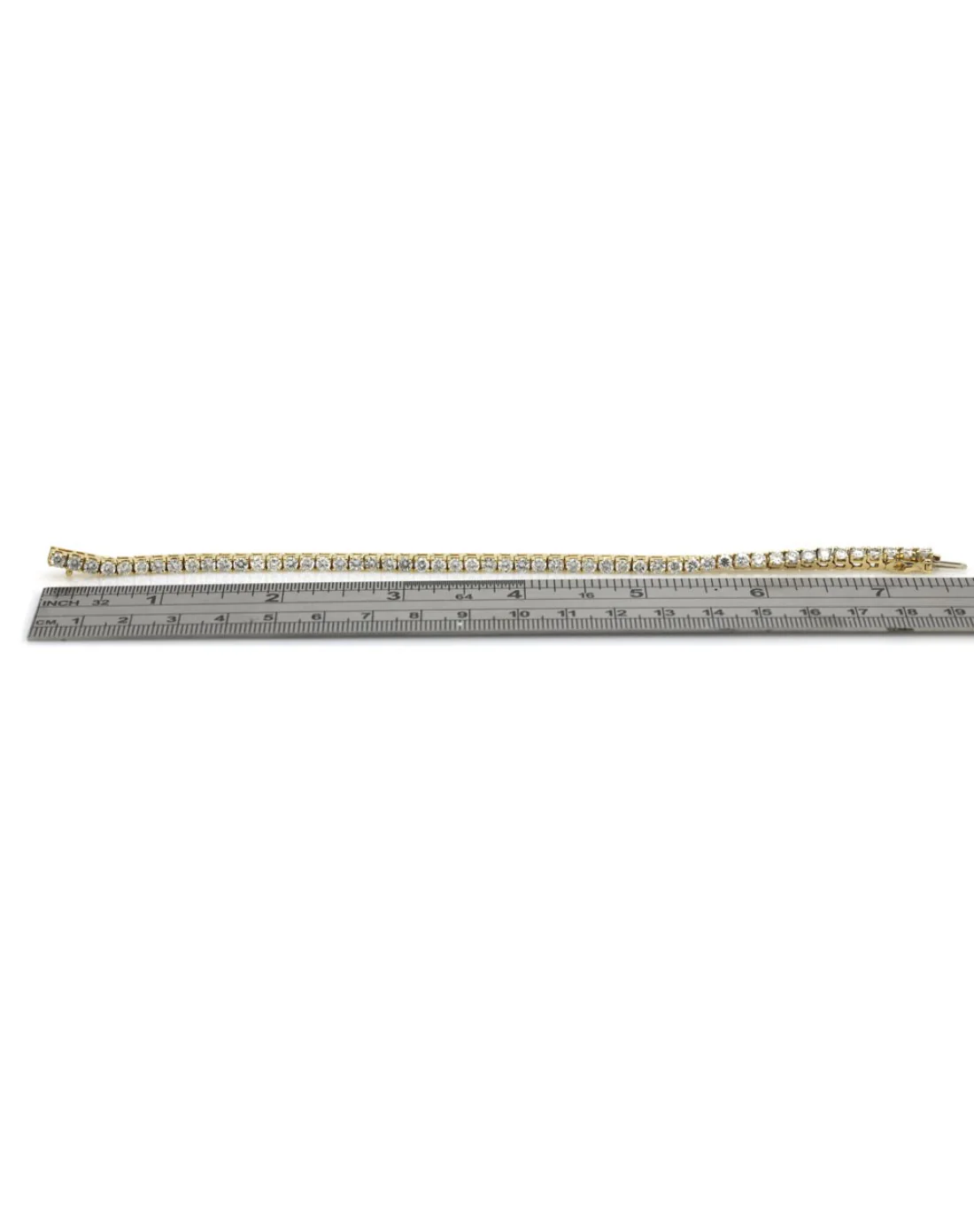 Diamond Inline Bracelet in Yellow Gold - Image 3