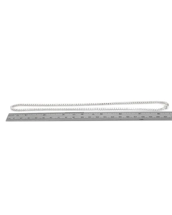 Diamond Inline Necklace in White Gold - Image 3