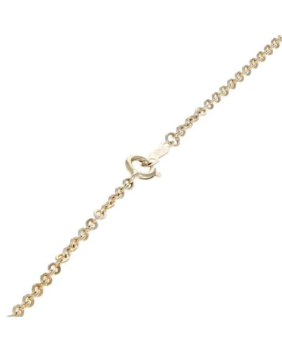 Diamond Linear Bar Station Cable Chain Necklace - Image 2