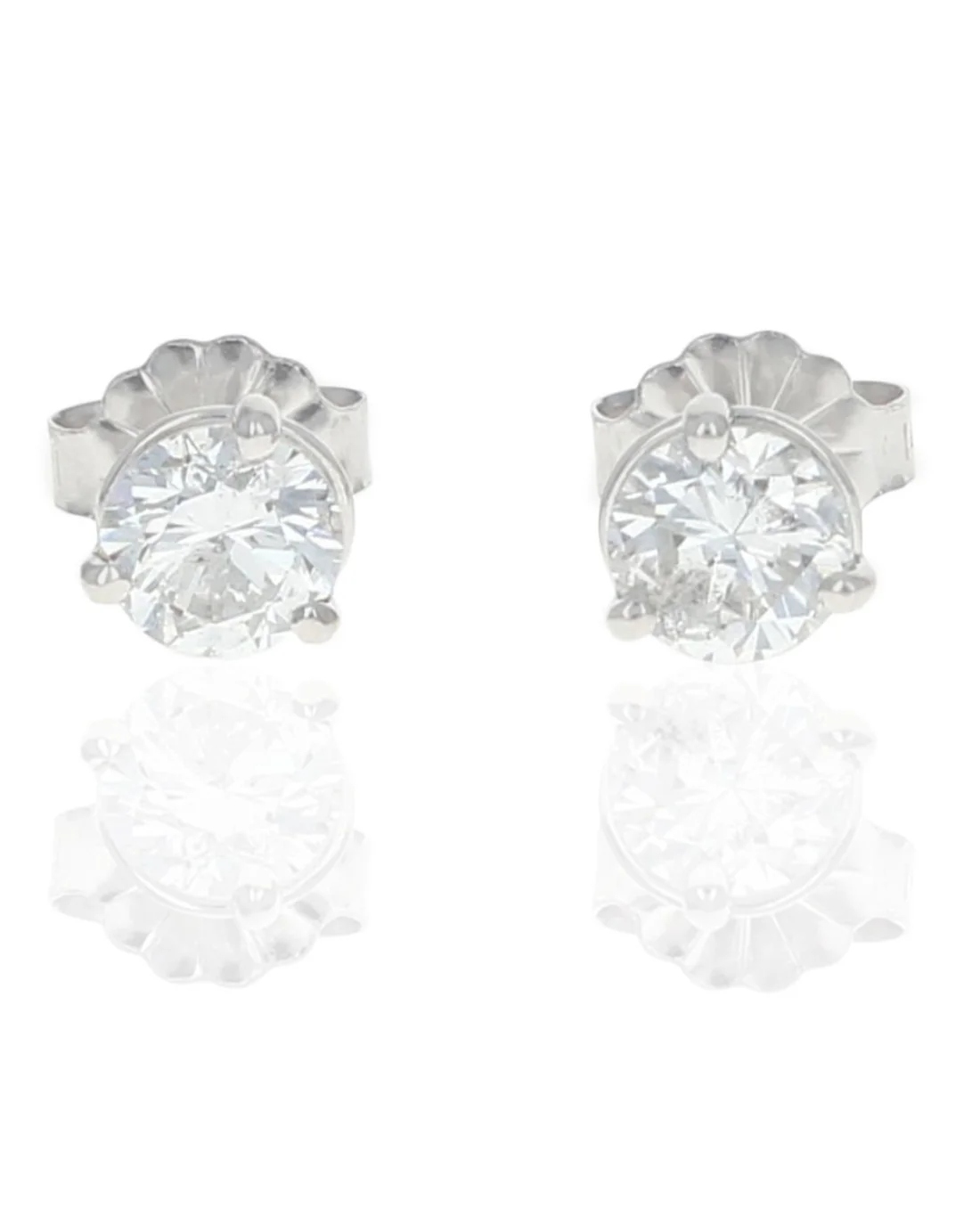 Diamond Martini Stud Earrings