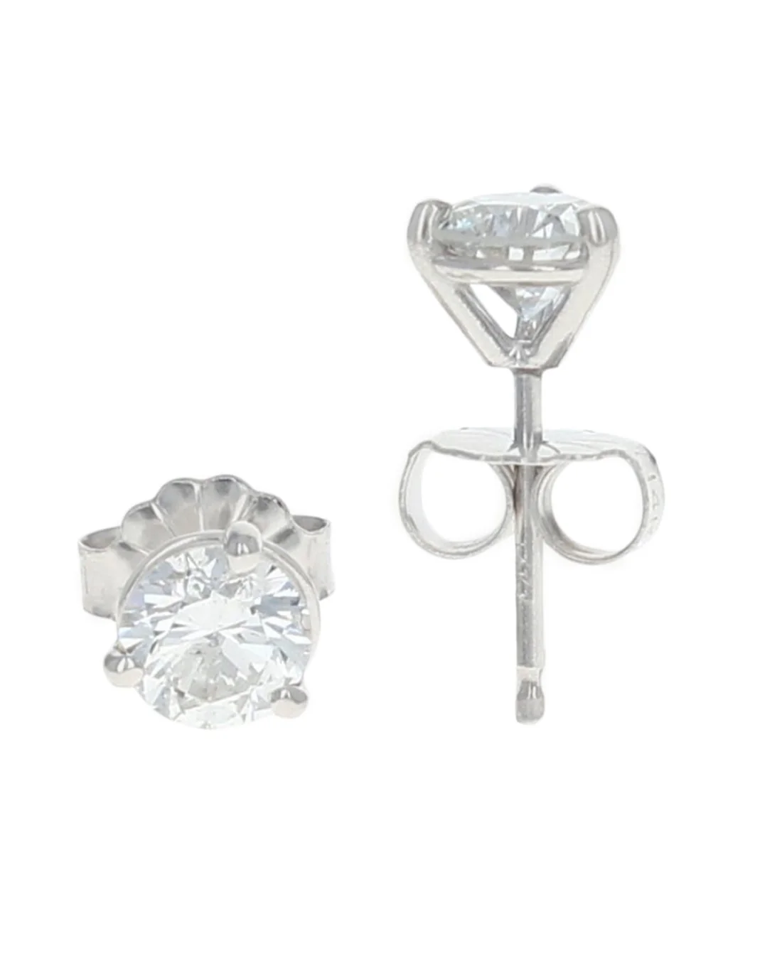 Diamond Martini Stud Earrings - Image 2