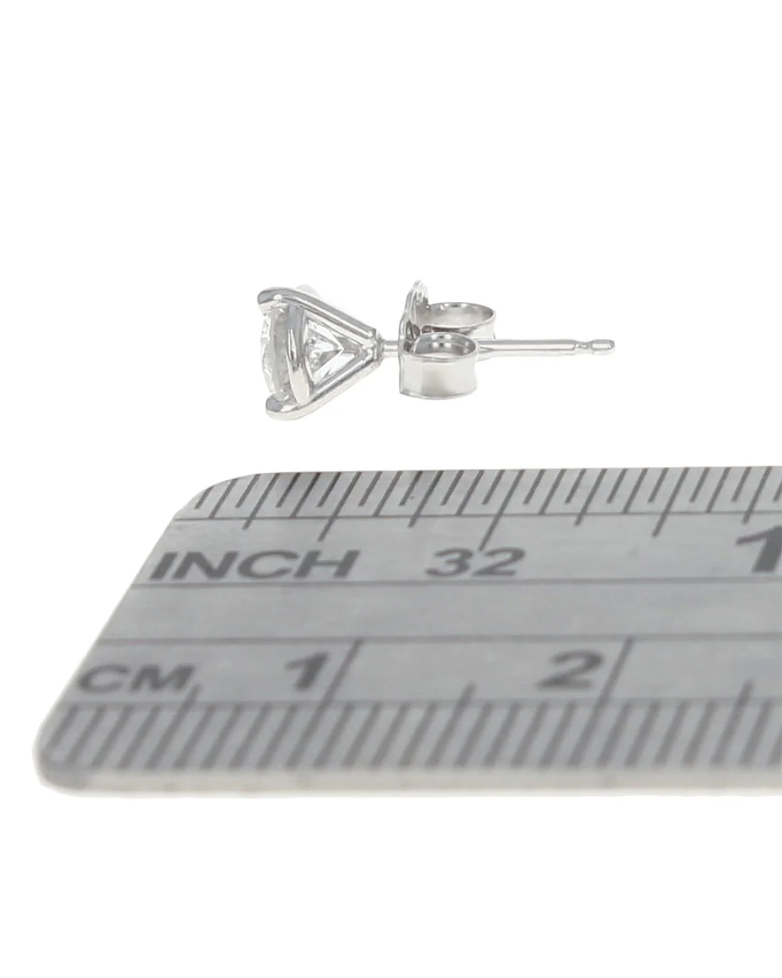 Diamond Martini Stud Earrings - Image 3