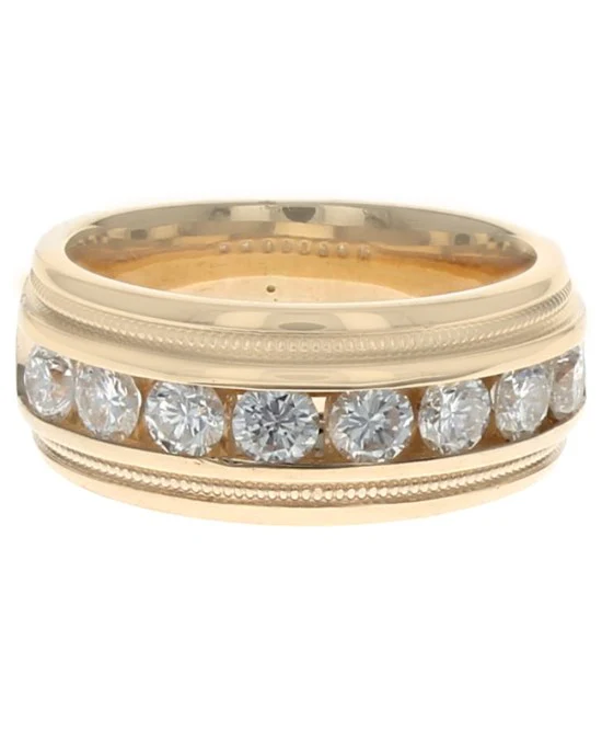 Diamond Milgrain Band Ring - Image 2