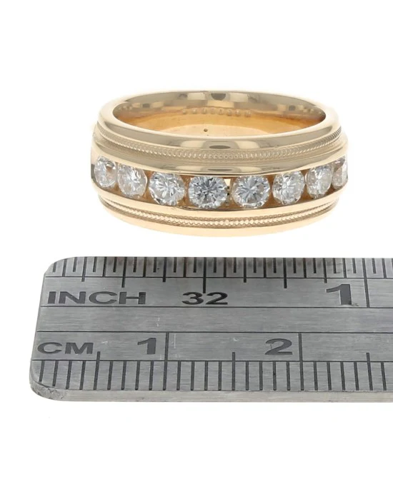 Diamond Milgrain Band Ring - Image 3