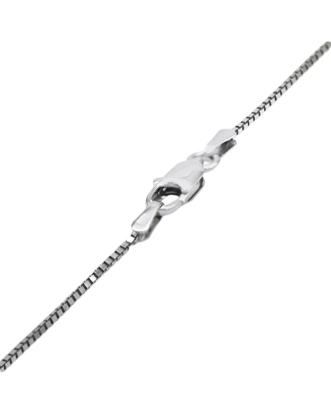 Diamond Multi-Shape Linear Drop Necklace in White Gold - Image 2