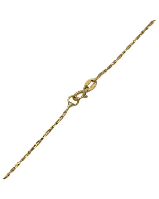 Diamond Open Circle Necklace in Yellow Gold - Image 2
