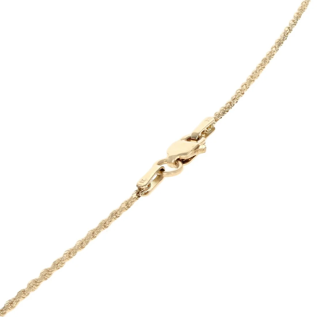 14K Yellow Gold Diamond Open Heart Drop Necklace - Image 2