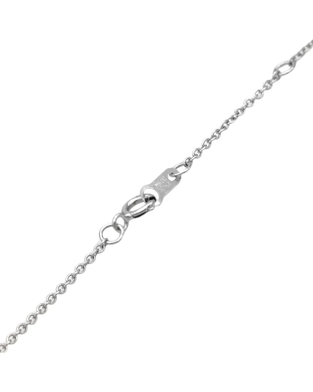 Diamond Open Heart Necklace in White Gold - Image 2