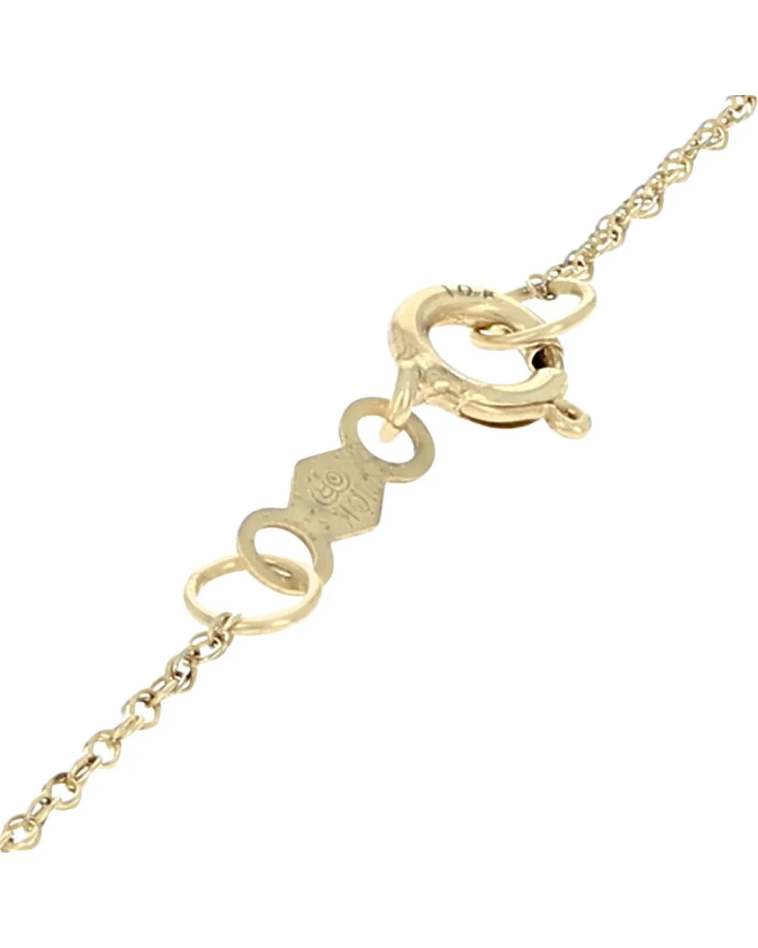 Diamond Open Heart Necklace in Yellow Gold - Image 2