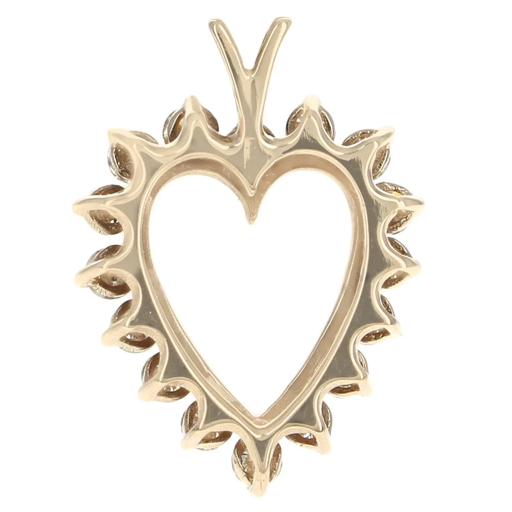 Diamond Open Heart Pendant - Image 2