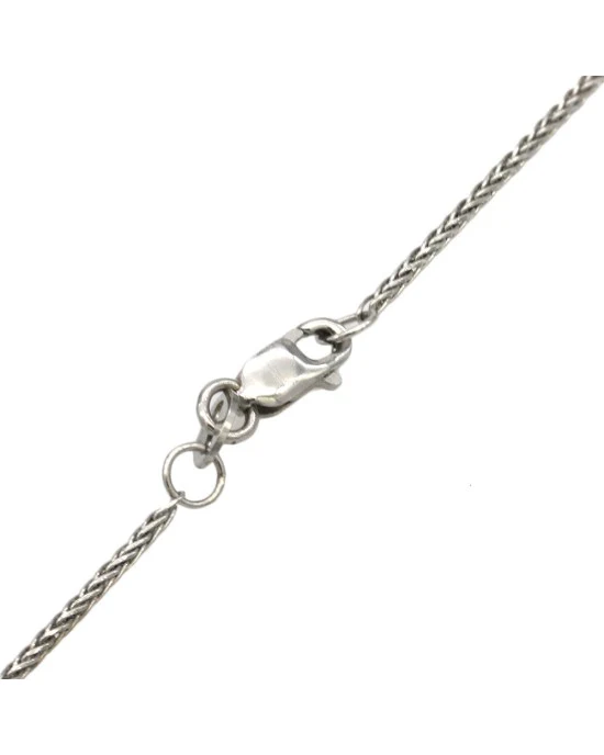 Diamond Open Oval Elongated Drop Necklace - Image 2
