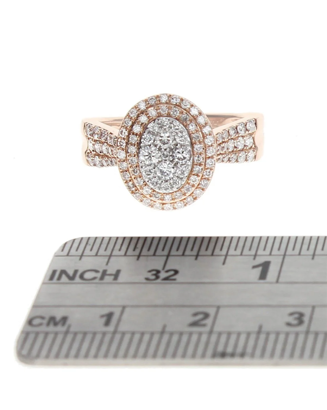 Diamond Pave Double Halo Ring - Image 3