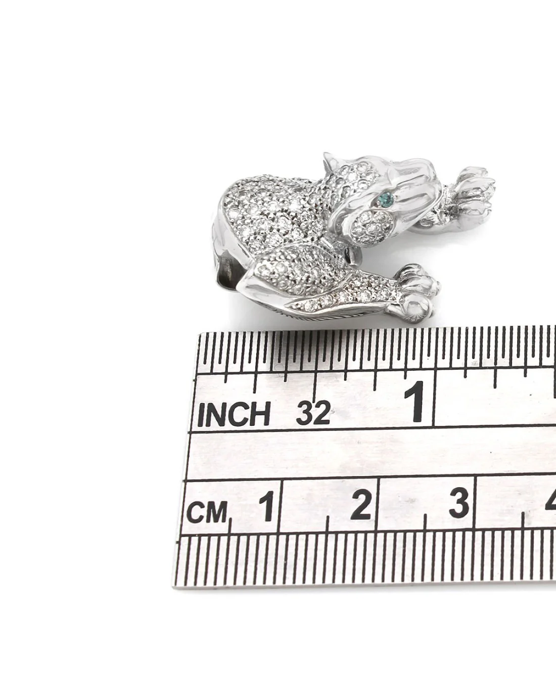 Diamond Pave Panther Enhancer Pendant - Image 3