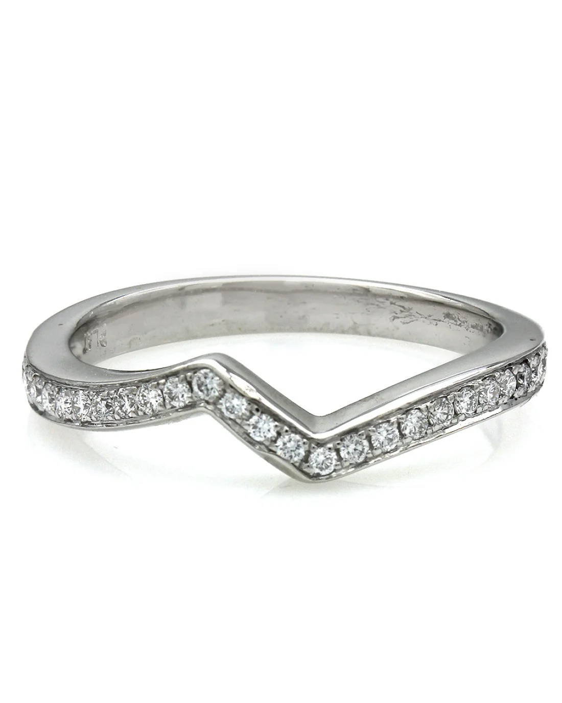 Diamond Pave Ring Guard in Platinum - Image 2