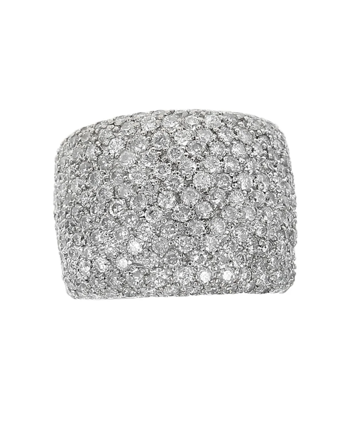 Diamond Pave Wide Tapered Band - Image 2