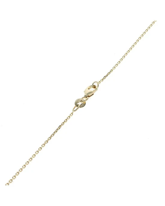 Diamond Ribbon Swirl Necklace in Yellow Gold - Image 2