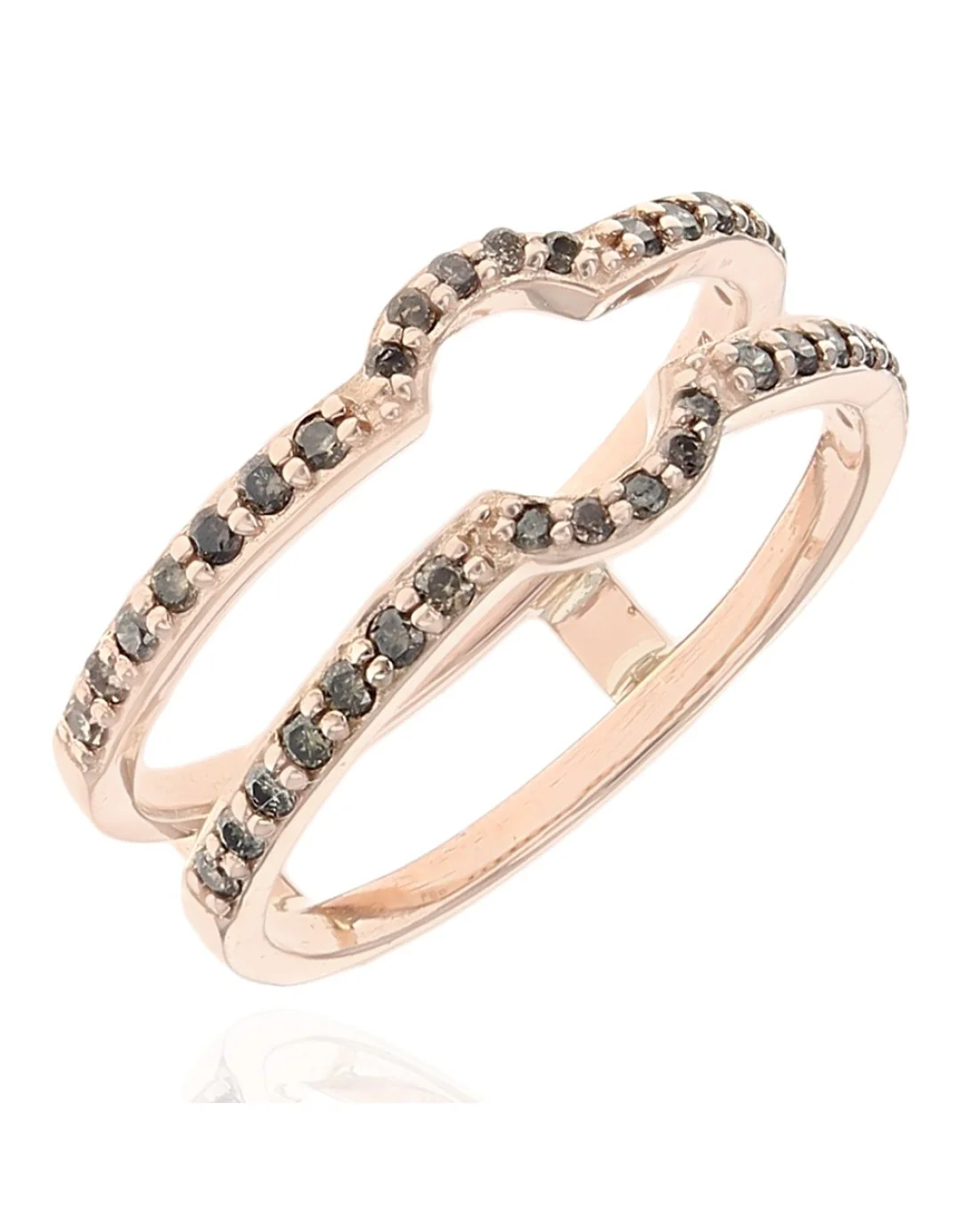 Diamond Ring Guard in Rose Gold