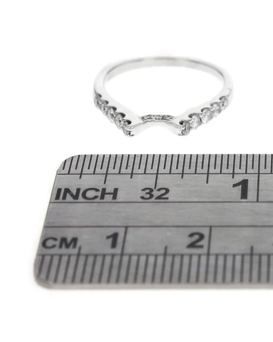Diamond Ring Guard in White Gold - Image 3