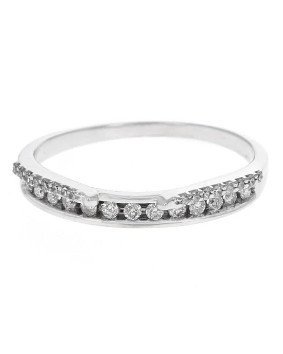 Diamond Ring Guard in White Gold - Image 2