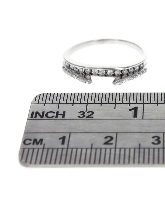 Diamond Ring Guard in White Gold - Image 3