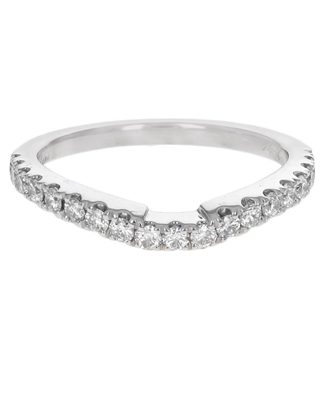 Diamond Ring Guard in White Gold - Image 2
