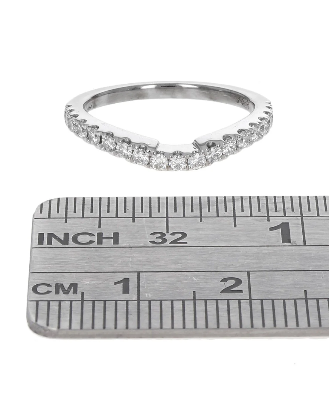 Diamond Ring Guard in White Gold - Image 3