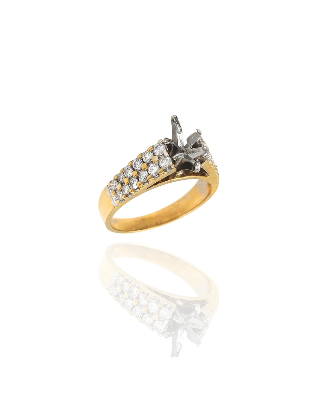 Diamond Ring Mounting in Gold