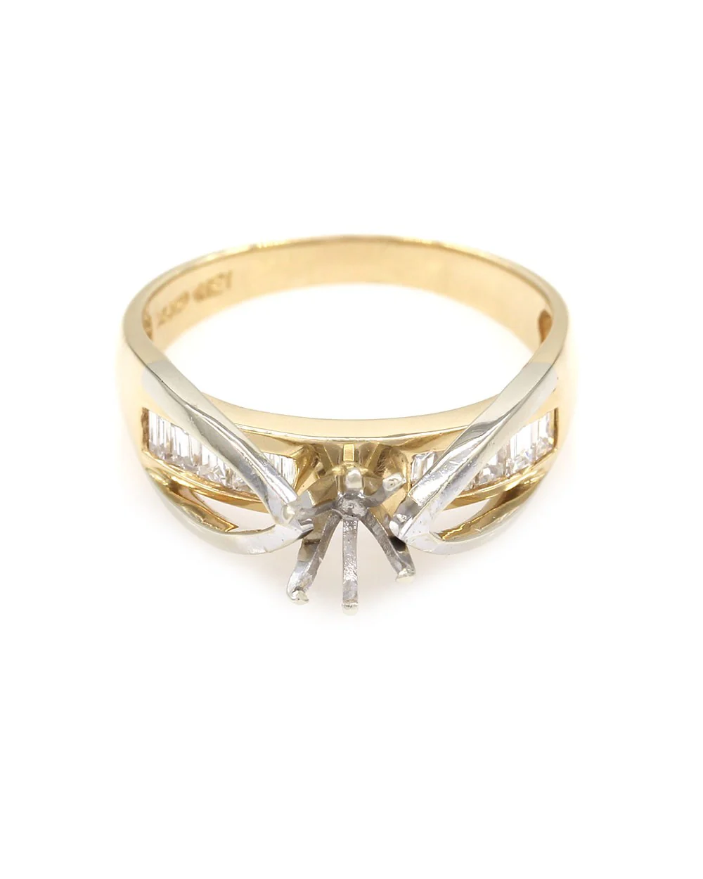 Diamond Ring Mounting in Platinum - Image 2
