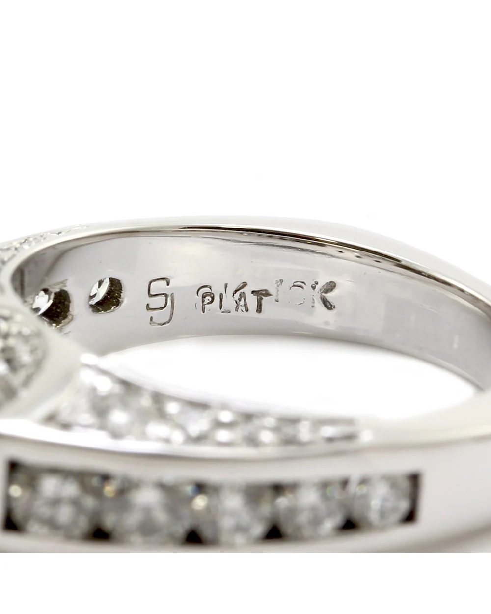 Diamond Ring Mounting in Platinum and Gold - Image 5