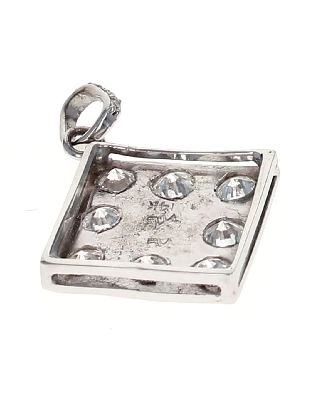 Diamond Shaped Diamond Pendant - Image 2