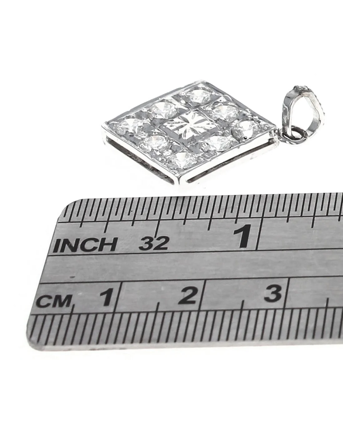 Diamond Shaped Diamond Pendant - Image 3