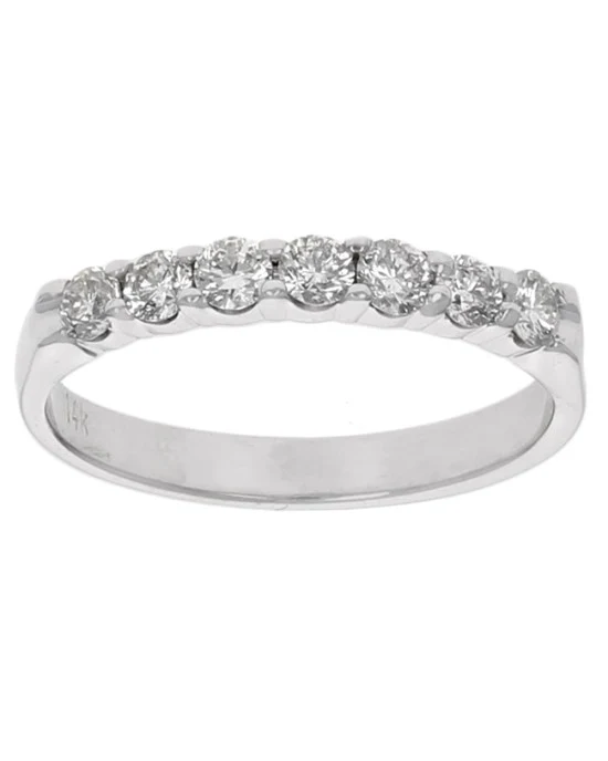 Diamond Shared Prong Ring in White Gold - Image 2