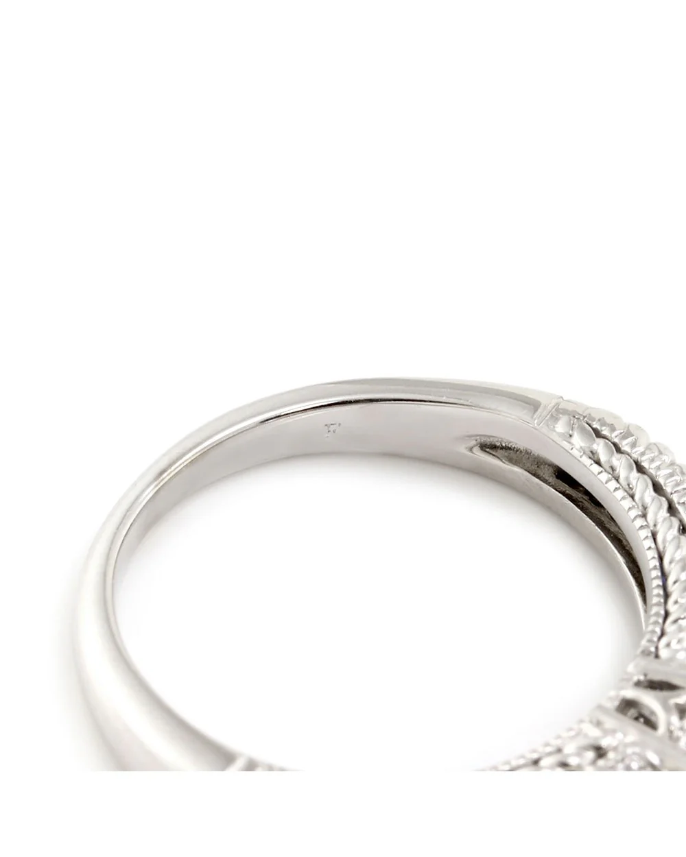 Diamond Solitaire and Alternating Diamond and Sapphire Ring - Image 6