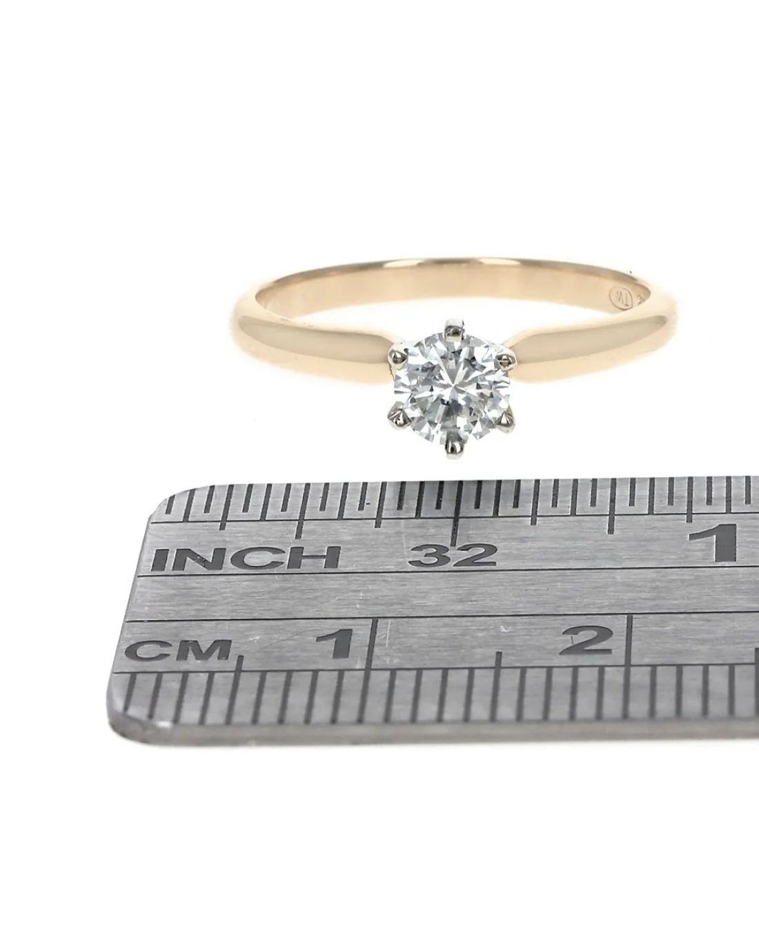 Diamond Solitaire Engagement Ring in Gold - Image 3