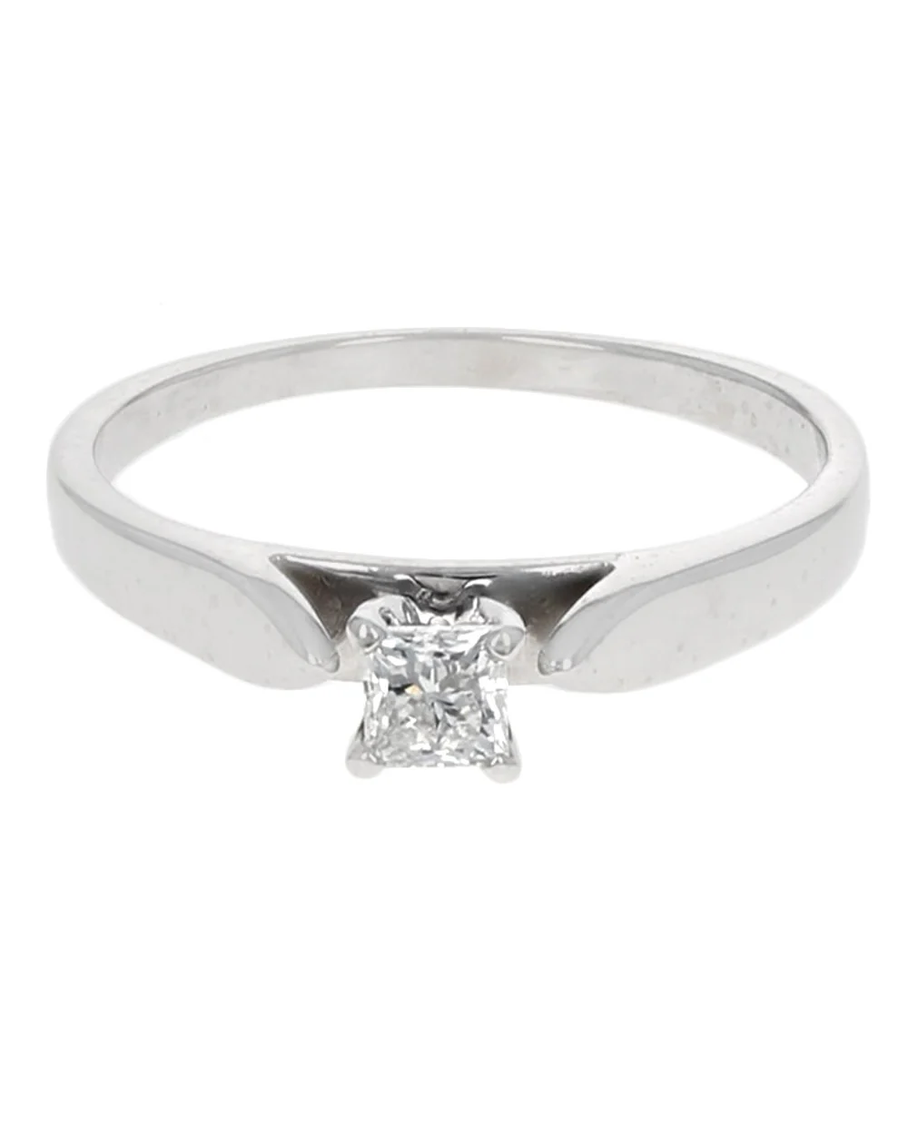 Diamond Solitaire Engagement Ring in White Gold - Image 2