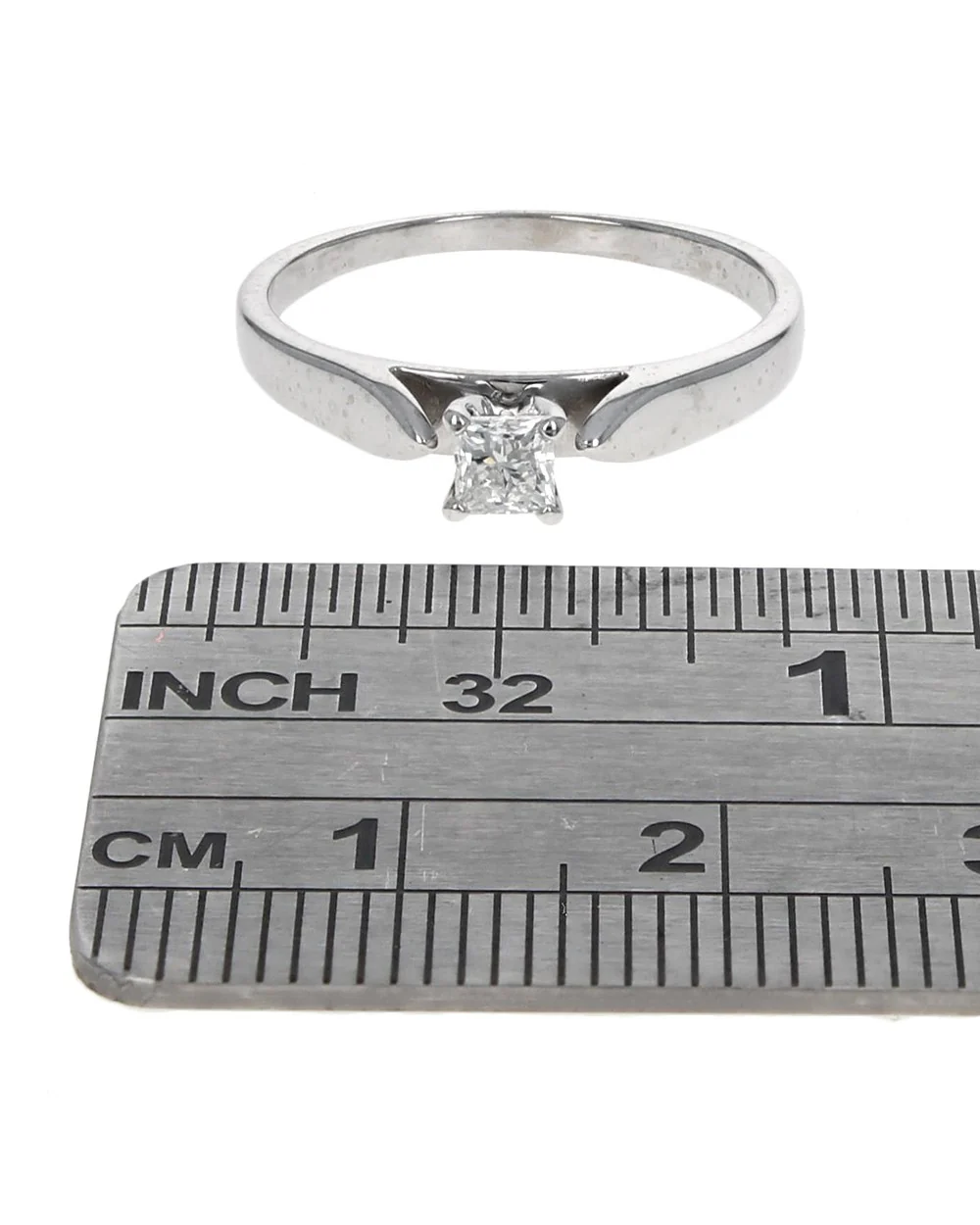 Diamond Solitaire Engagement Ring in White Gold - Image 3