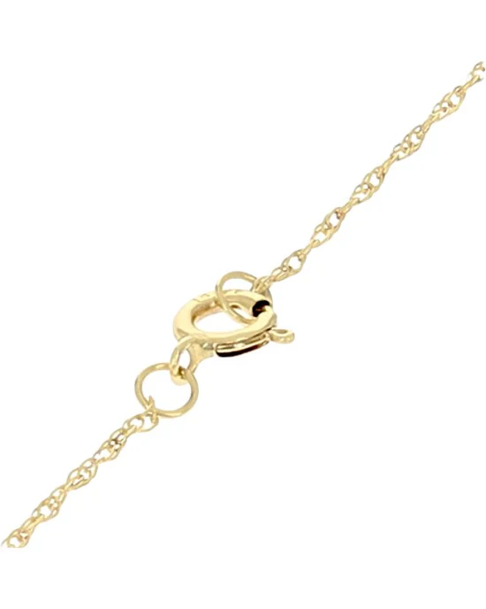 Diamond Solitaire Open Heart Necklace - Image 2