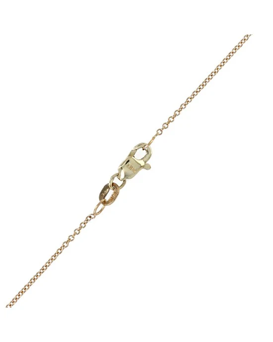 Diamond Solitaire Vertical Bar Necklace in Yellow Gold - Image 2