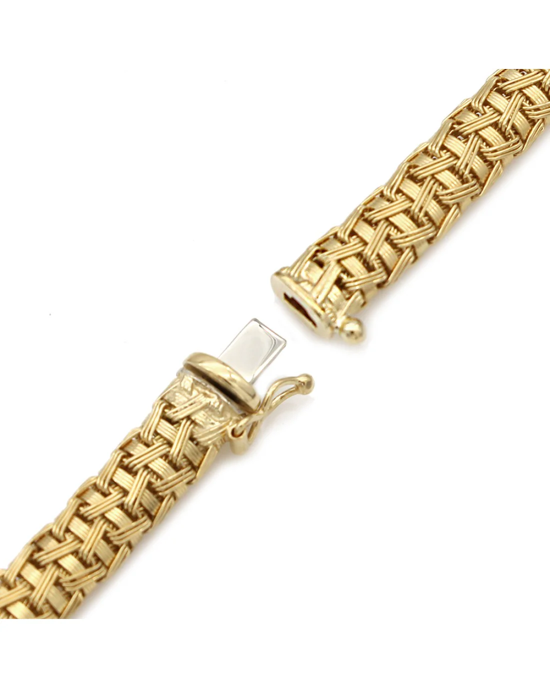 Diamond Solitaire Woven Collar Necklace - Image 2