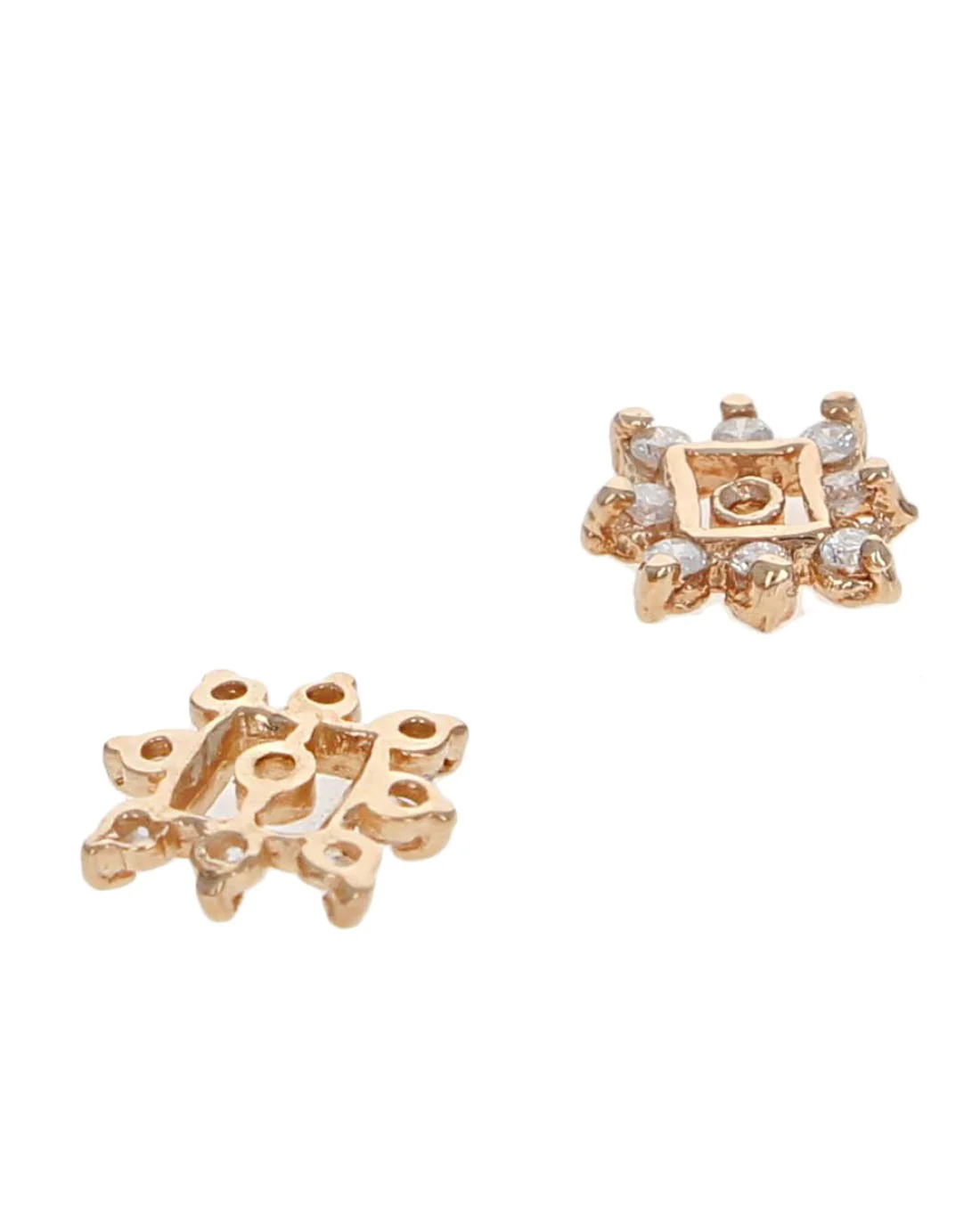 Diamond Square Earring Jackets - Image 2