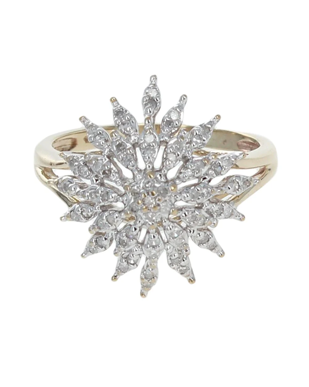 Diamond Starburst Ring in Gold - Image 2