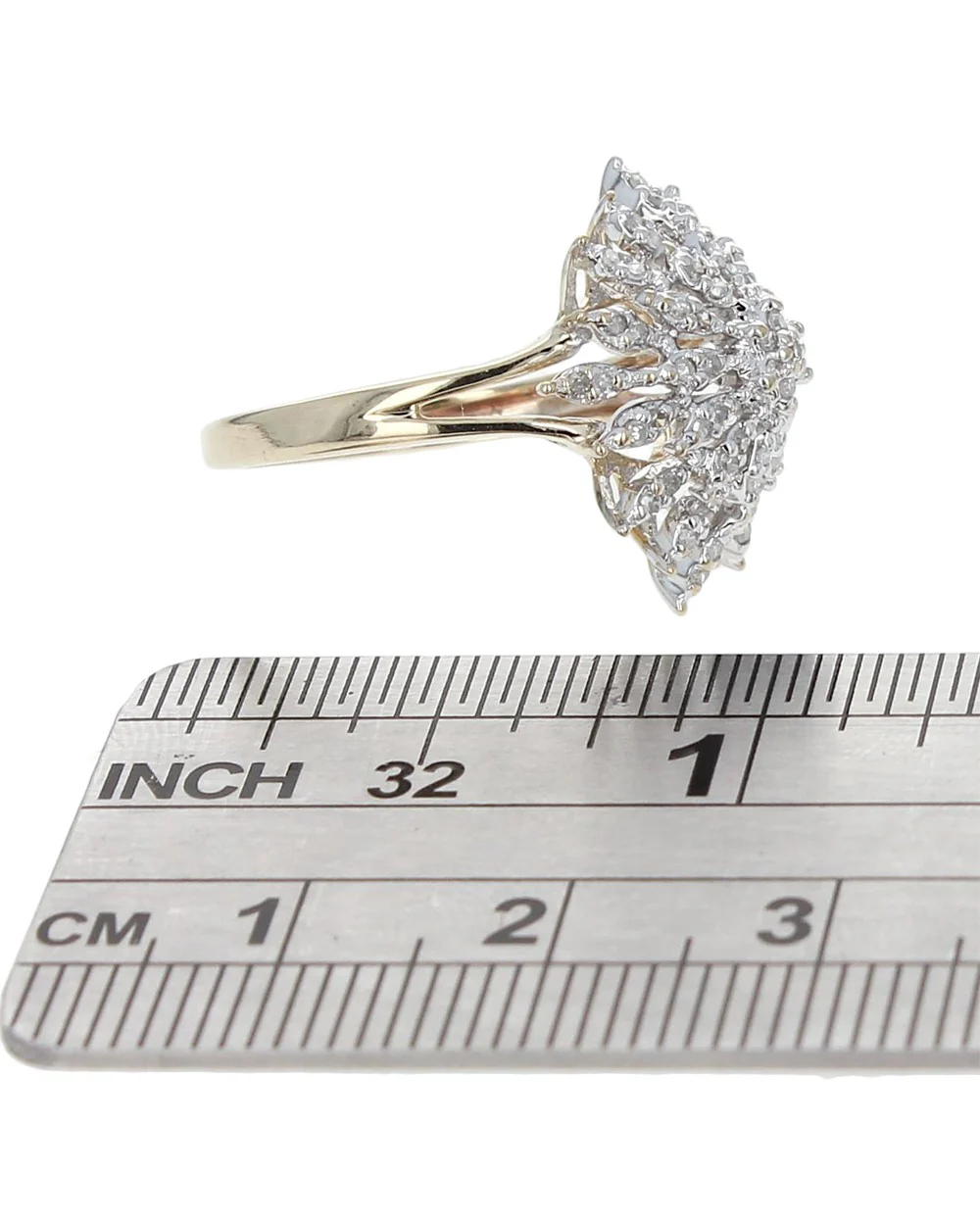 Diamond Starburst Ring in Gold - Image 3