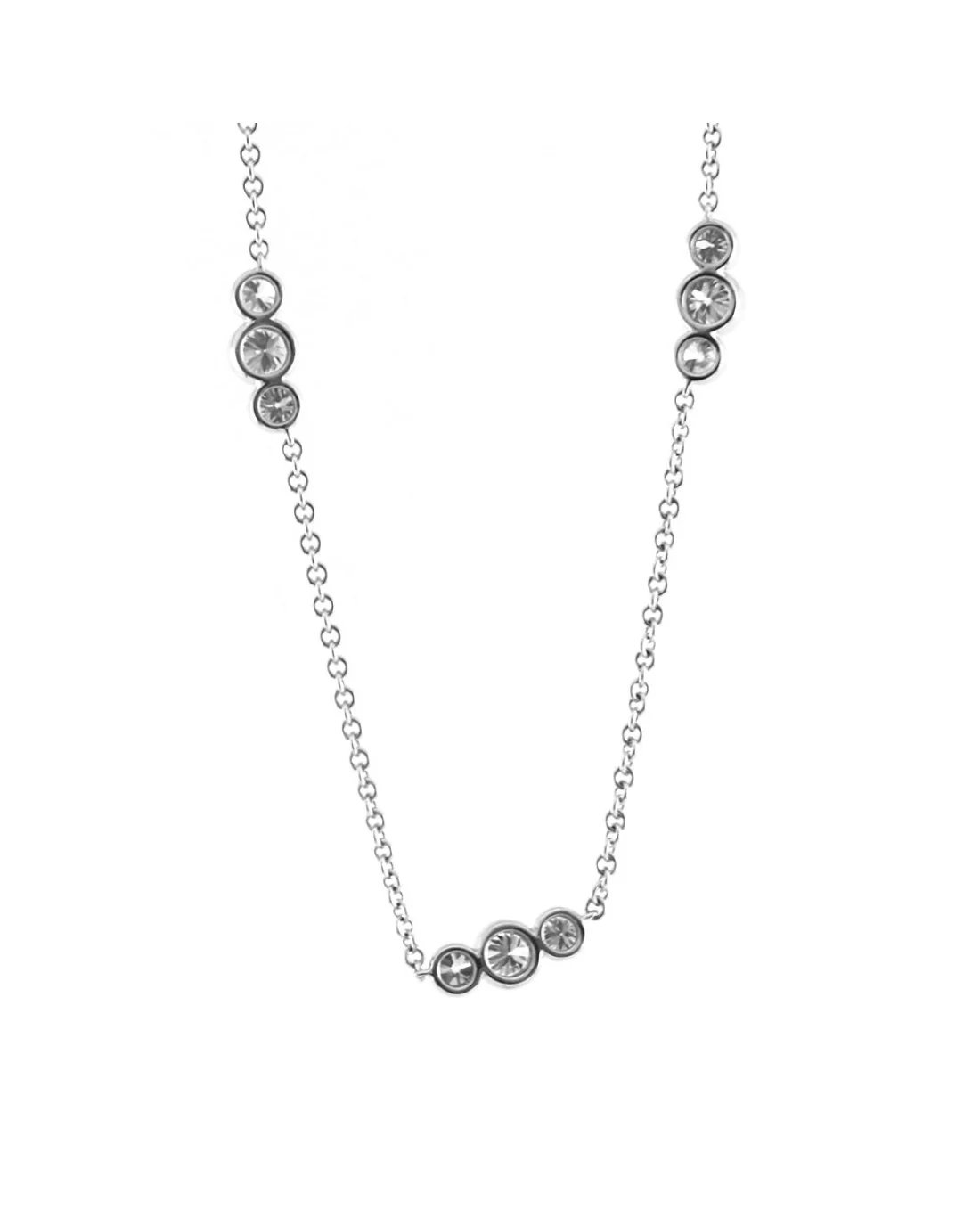 Diamond Station Necklace in Gold - Image 2