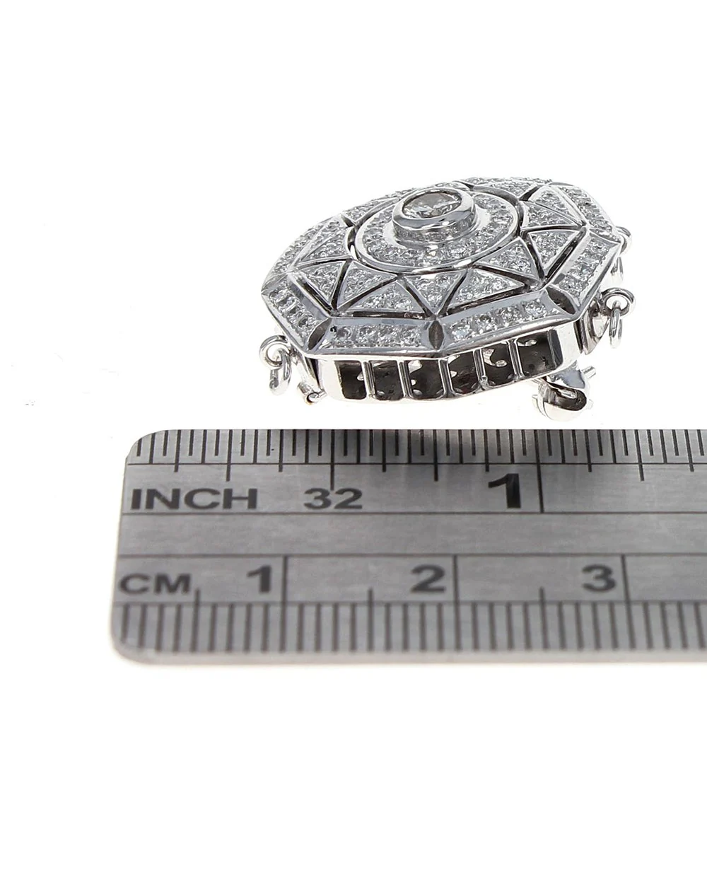 Diamond Sun Motif Pearl Clasp - Image 3