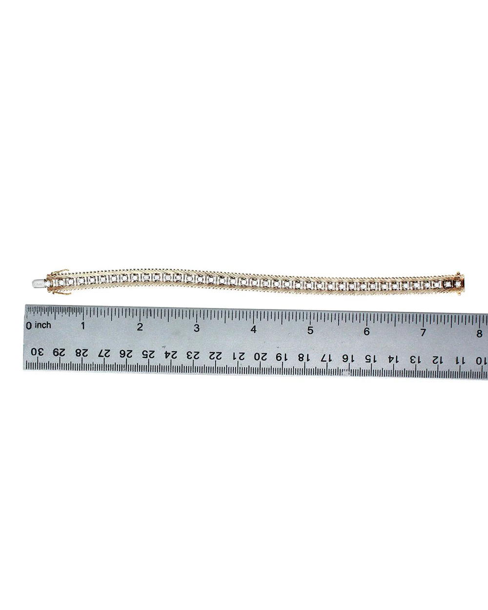Diamond Track Link Bracelet - Image 3