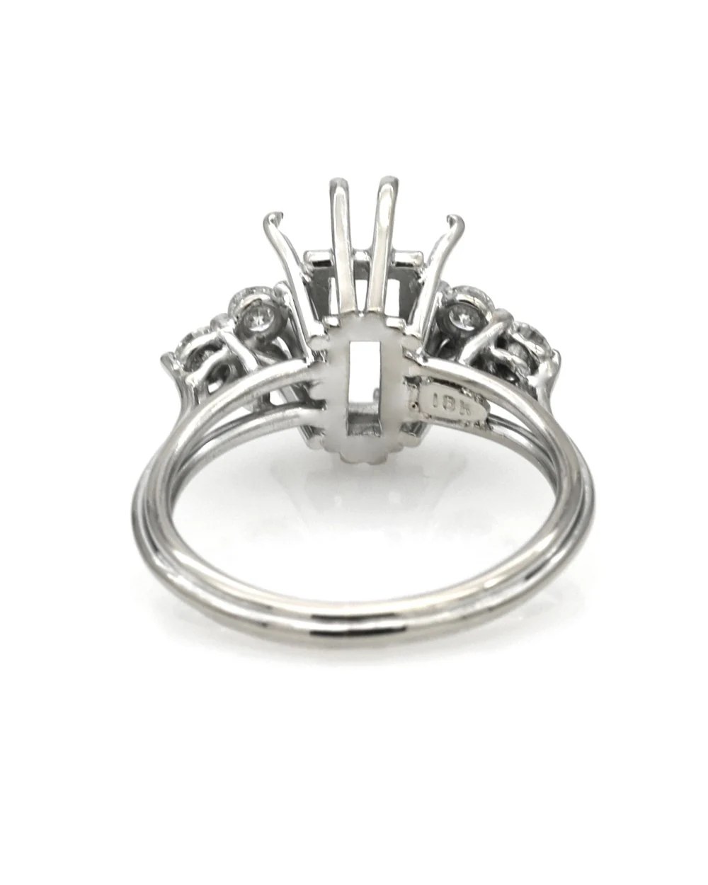 Diamond Trio Semi Mount Ring - Image 2